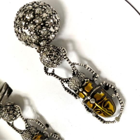 Iris Apfel Scarab Crystallized Eaarings-New in Box - Picture 7 of 16